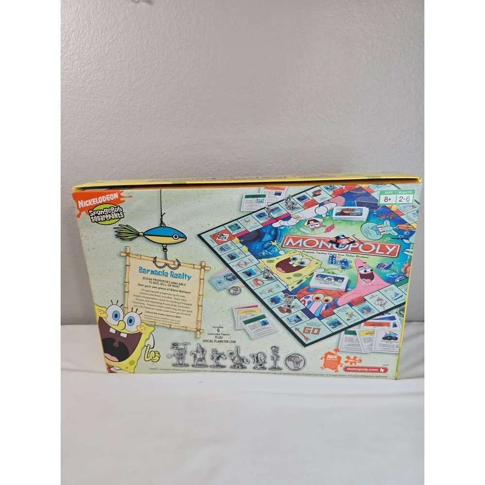 Hasbro Nickelodeon Spongebob Squarepants Monopoly Collectors Edition Complete